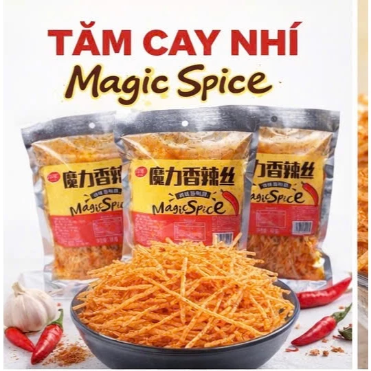 Combo 5Gói Tăm Cay Nhí Magic Spice – Siêu Cay Giòn Dai Chuẩn Vị Nội Địa Trung
