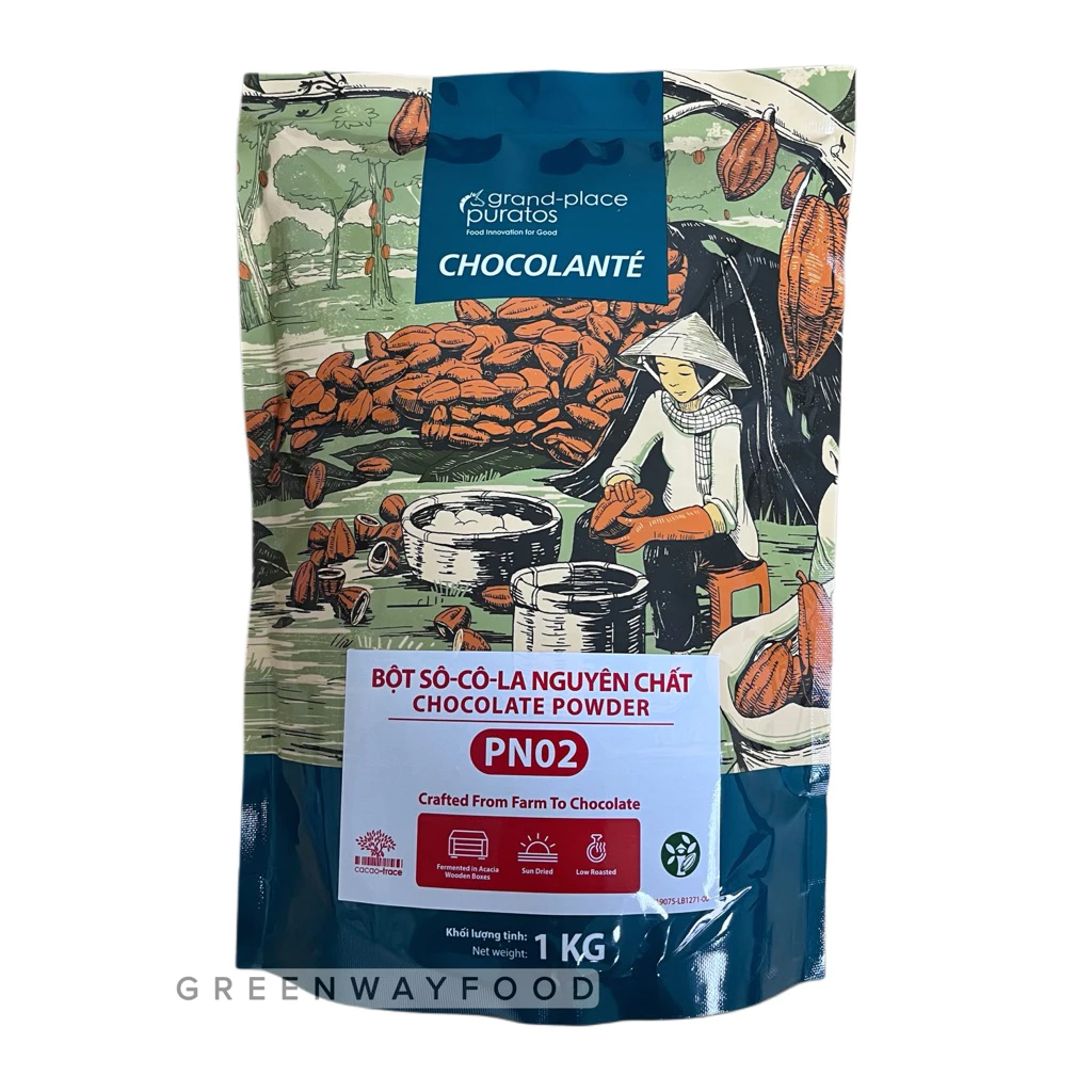 Bột Socola PURATOS chocolate nguyên chất túi 1kg