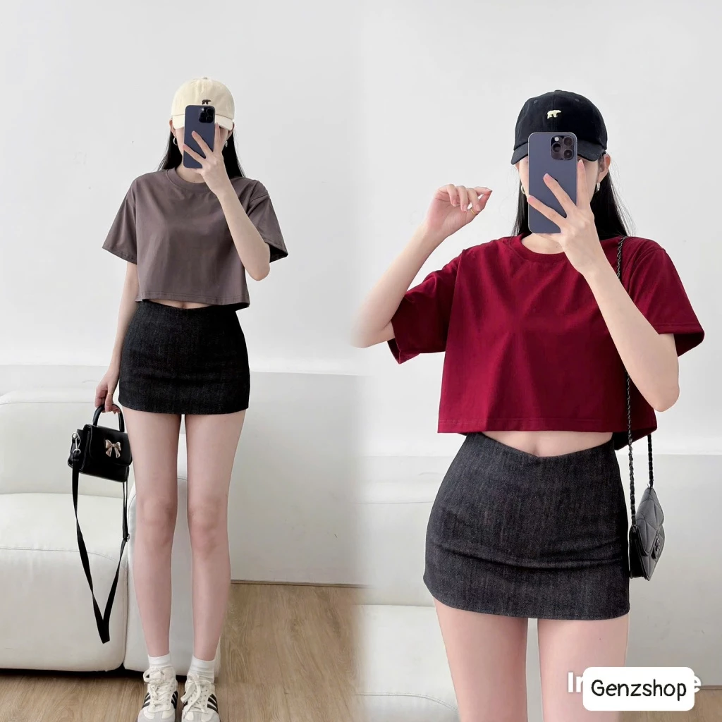 ÁO CROPTOP TRƠN FULL MÀU FORM RỘNG BEST SELLER BST26