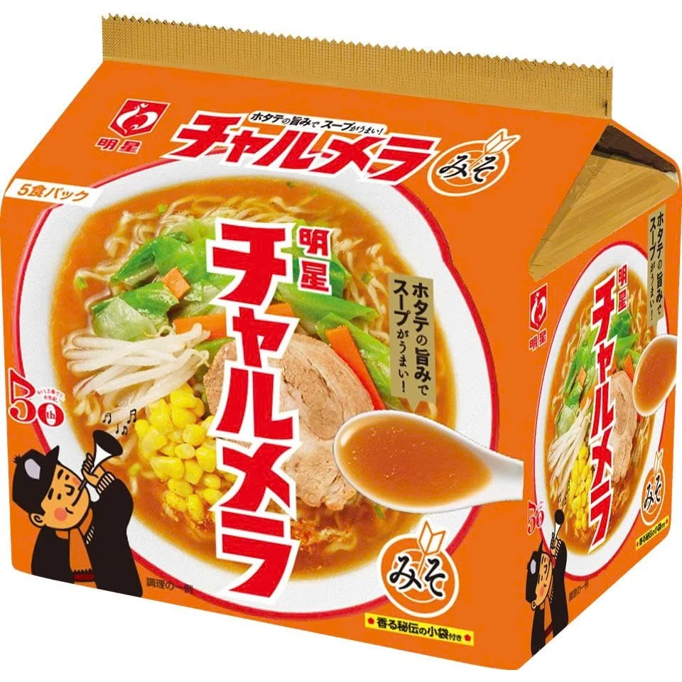 [MADE IN JAPAN] Túi 5 Gói Mì Ramen Myojo Hương Vị Miso Nguyên Bản Truyền Thống Nhật Bản 495g