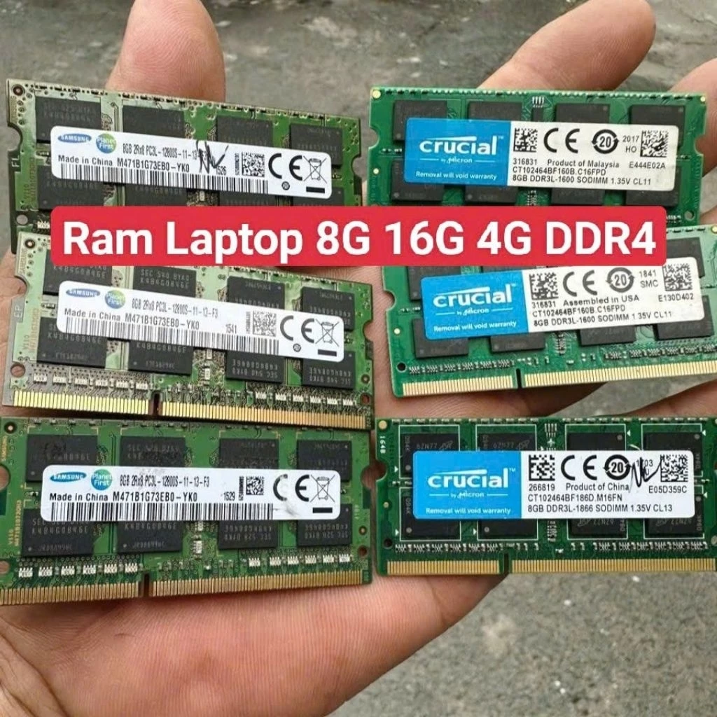 Ram Laptop 4G 8G 16G DDR4. Buss 2133 2400 2666 3200