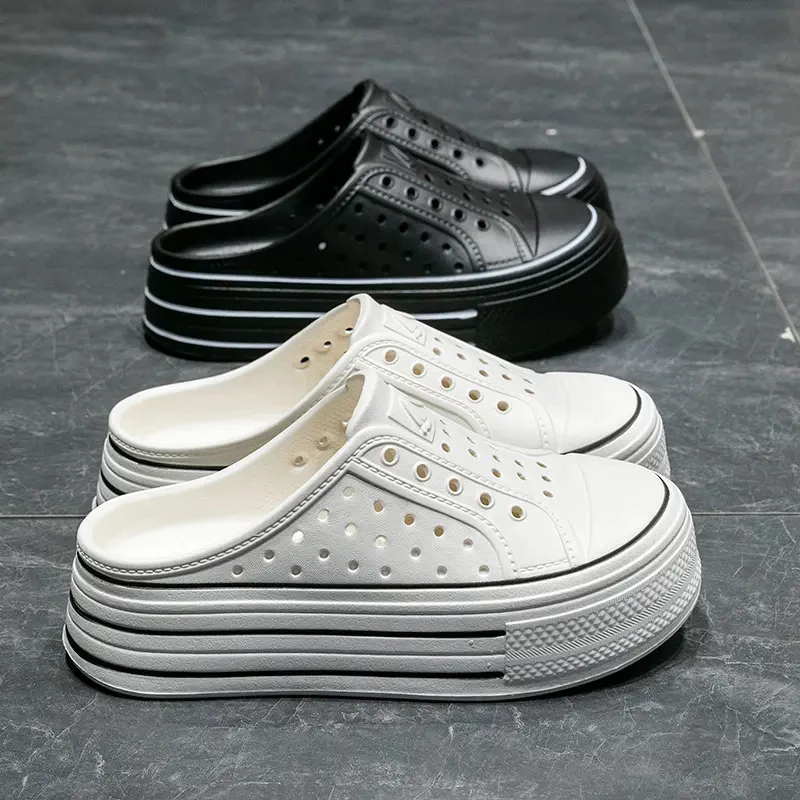 Dép Sục Nam/Nữ Nhiều Lỗ Tôn Dáng Thoáng Khí, Dép Sục Cao 5cm Siêu Nhẹ Êm Chân Size 36-41 giayzep.store