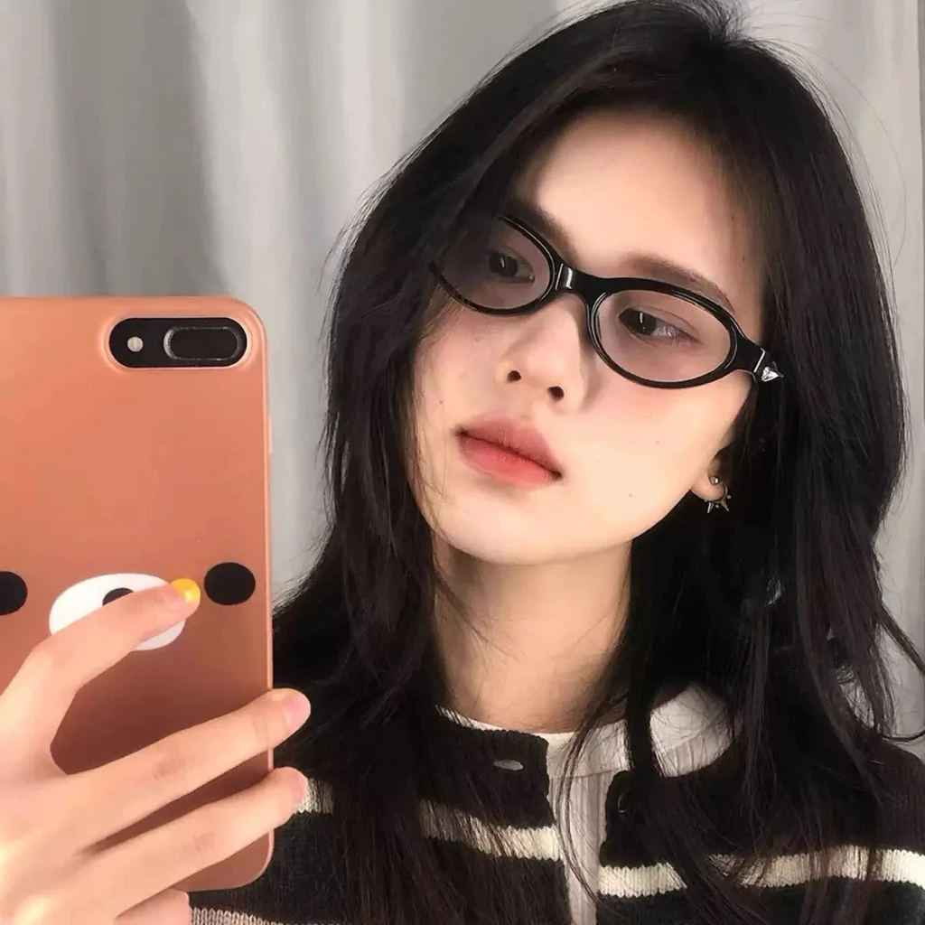 Kính mắt retro bầu dục thời trang phong cách Âu Mỹ cá tính