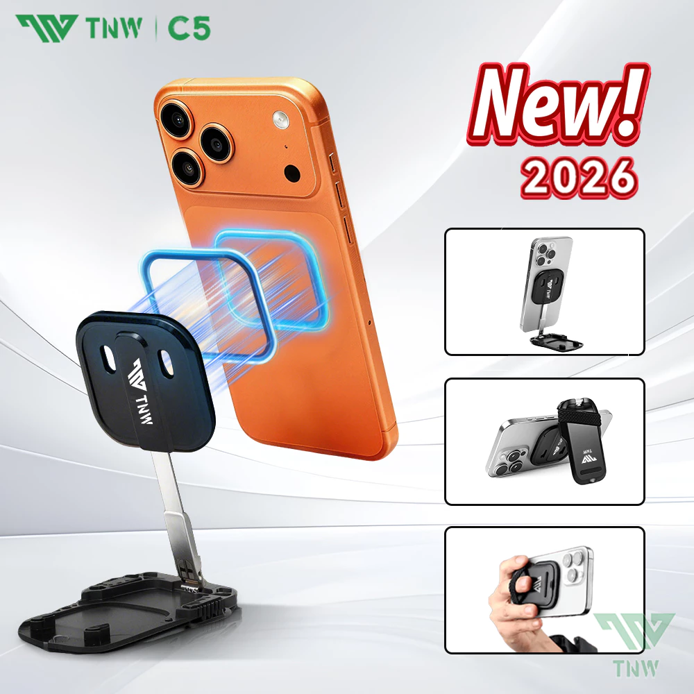 TNW C5 Giá đỡ điện thoại di động từ tính ,Invisible Phone Tripod Stand Giá đỡ có thể điều chỉnh điện thoại