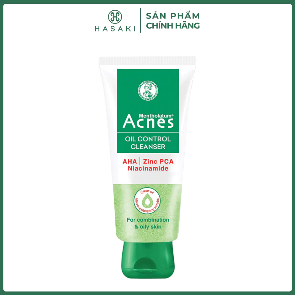 Gel Rửa Mặt Giúp Kiểm Soát Nhờn Acnes Oil Control Cleanser 100g Hasaki Sản Phẩm Chính Hãng