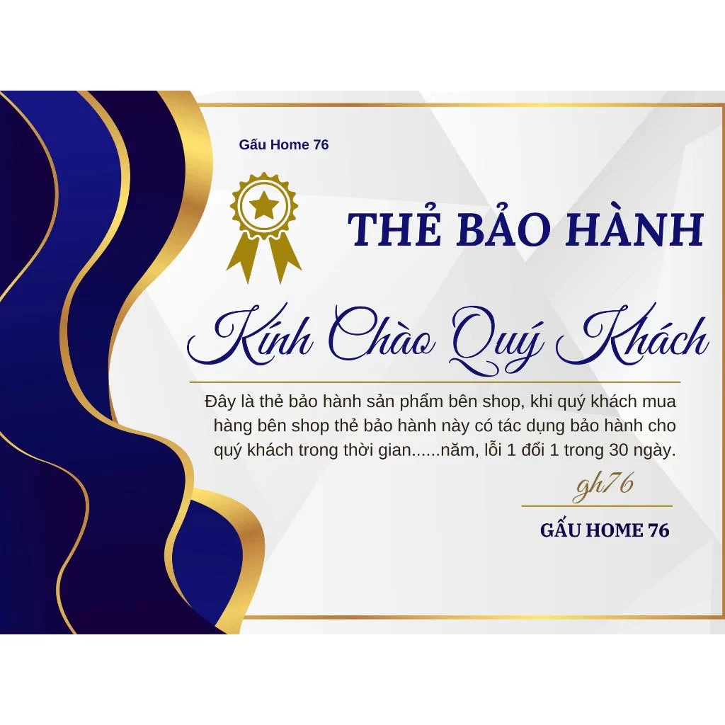 Thẻ Bảo Hành sản phẩm, từ khi nhận hàng shop. Dập Xù Chân Tóc