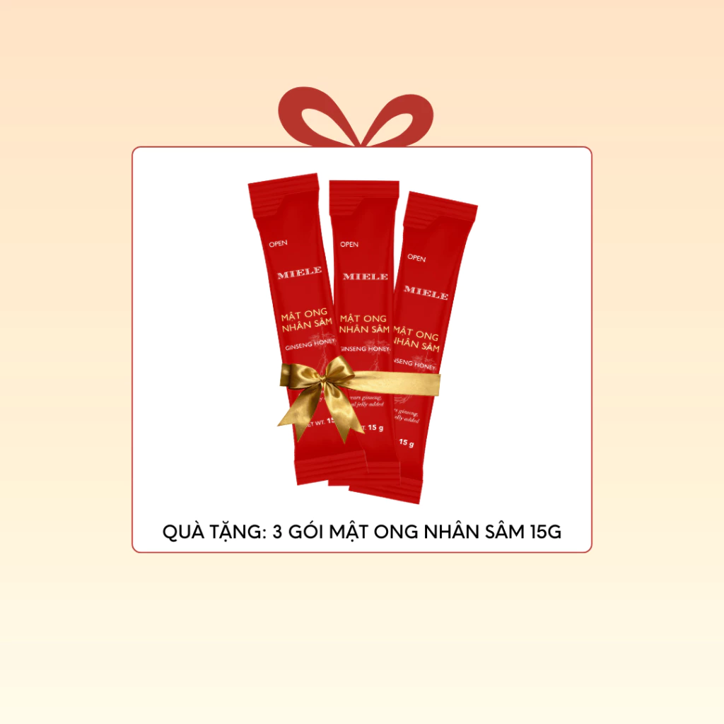 Quà Tặng: Combo 3 Gói Mật Ong Nhân Sâm 15g