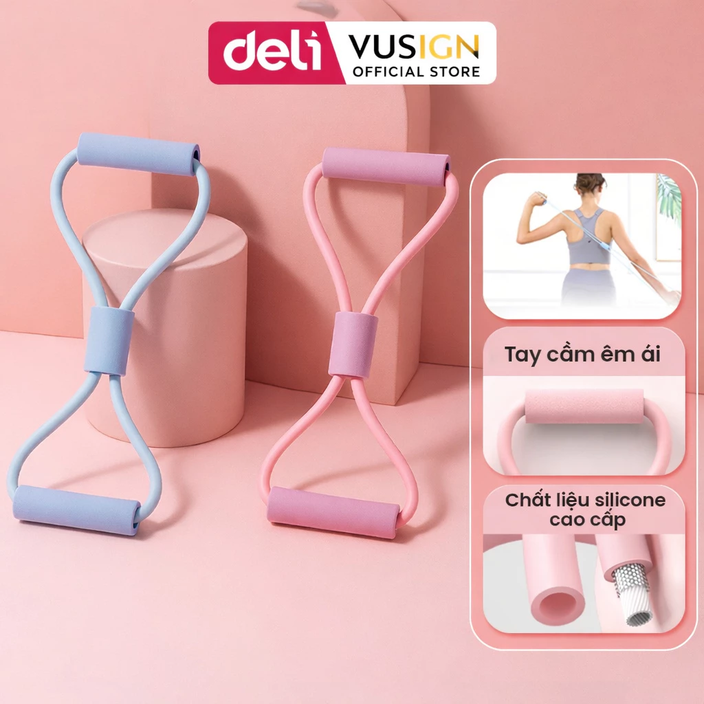 Dây Tập Kháng Lực Nhiều Mẫu Mã Deli Agnite – Chất Liệu Cao Su Đàn Hồi, Tập Gym, Yoga, Giảm Mỡ