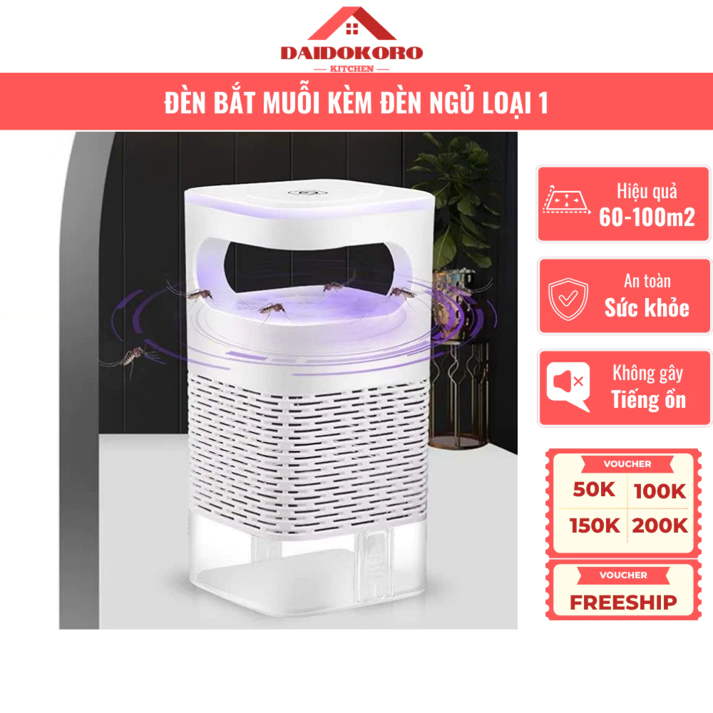 Đèn Bắt Muỗi Mẫu Mới Kiêm Đèn Ngủ - Máy Diệt Muỗi Và Côn Trùng Hiệu Quả, Không Tiếng Ồn