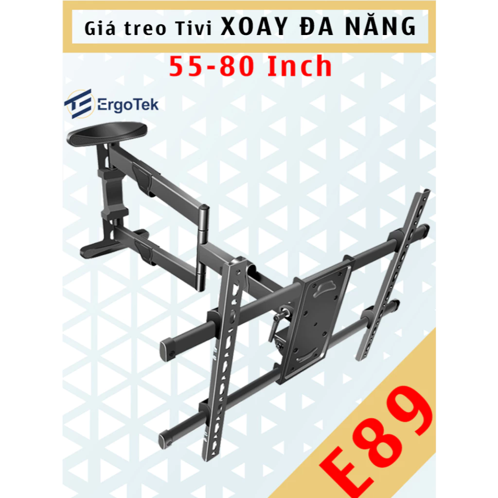 E86 E89 Giá Treo Tivi Xoay Vuông Góc - Khung Treo Tivi – [Màn hình 40 - 80 Inch] [Xoay 90 Độ với tường]
