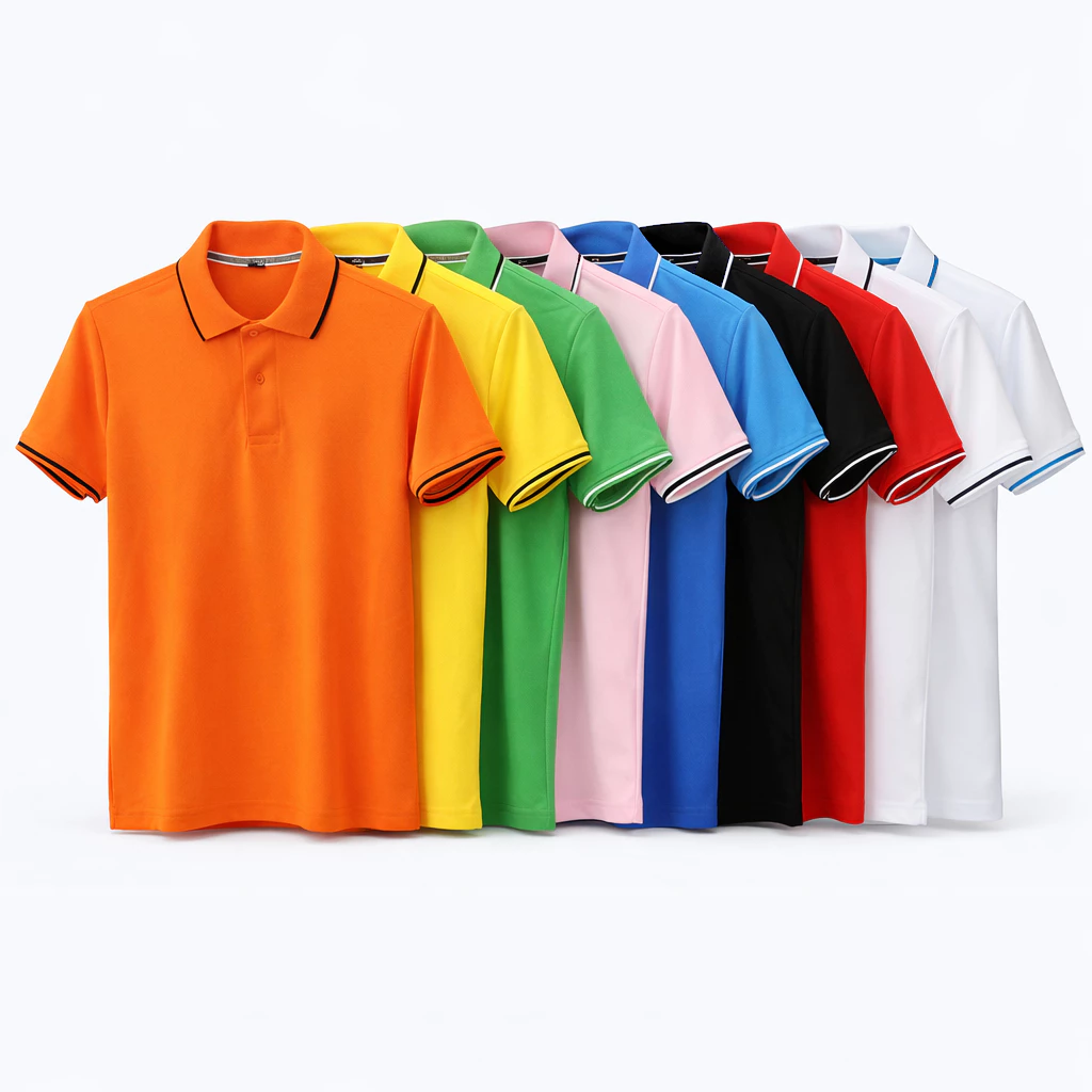 Áo Thun Polo Cá Sấu Mè Thoitrang24h Vải Thoáng Mát Phom Xuông Nam Nữ Nhận May In Đồng Phục