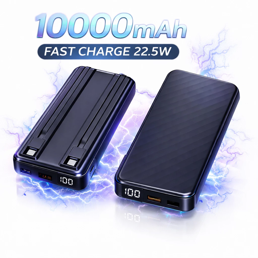 Bộ sạc dự phòng TZ99 10000mah Bộ sạc nhanh 22,5w Màn hình nguồn LED