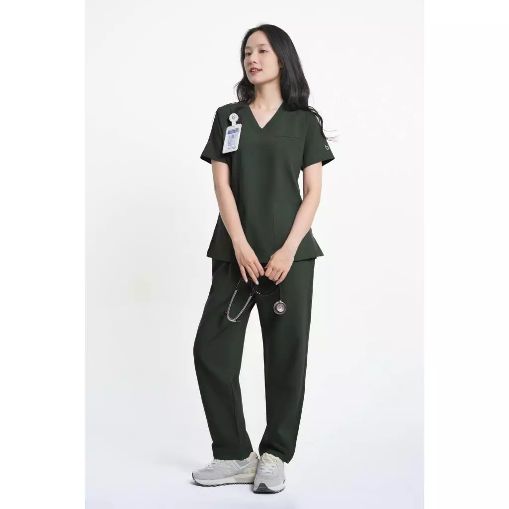 Bộ Scrubs Bác Sĩ Nữ Bloudi Plus, quần áo phòng mổ, đồng phục phòng khám, đồng phục spa, nha khoa