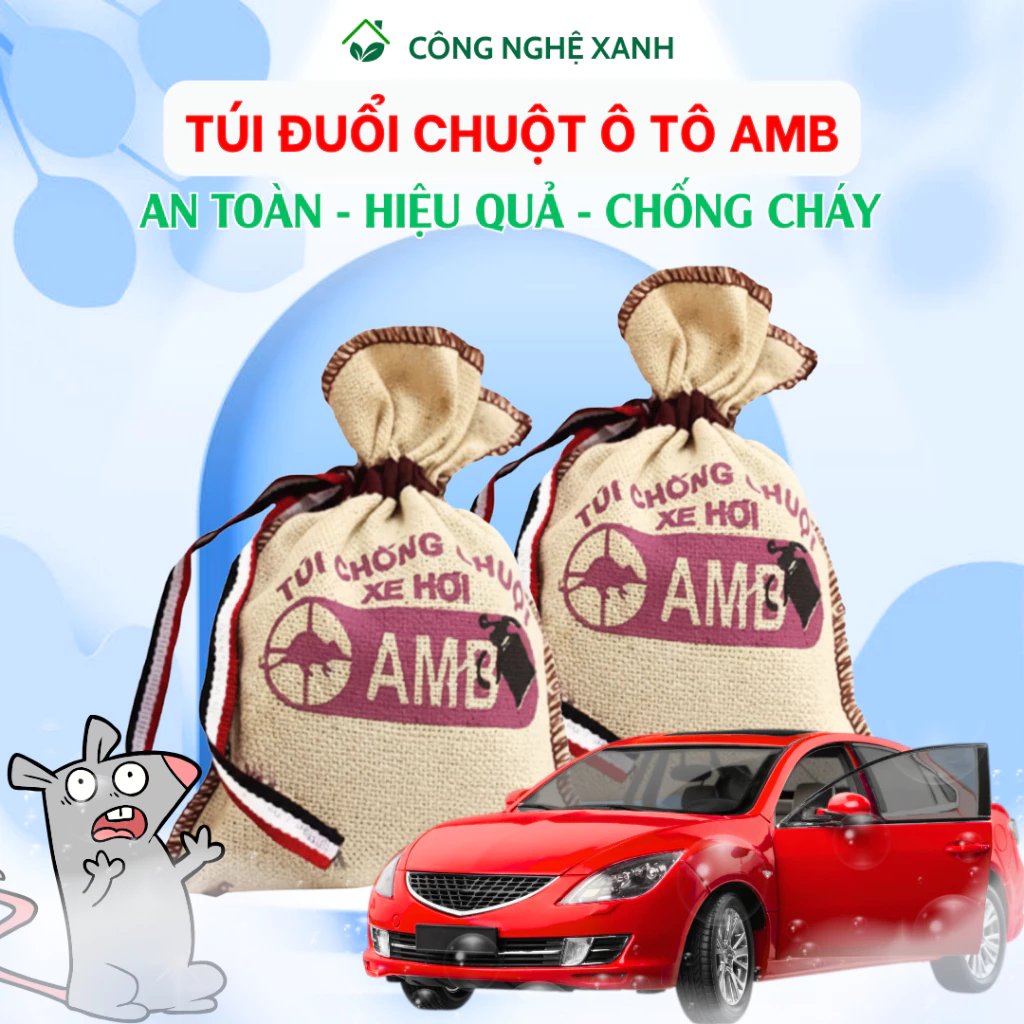 Túi chống chuột AMB chính hãng, đuổi chuột vào ô tô hiệu quả, túi chống chuột cho các dòng xe hơi, đuổi chuột vào xe hơi