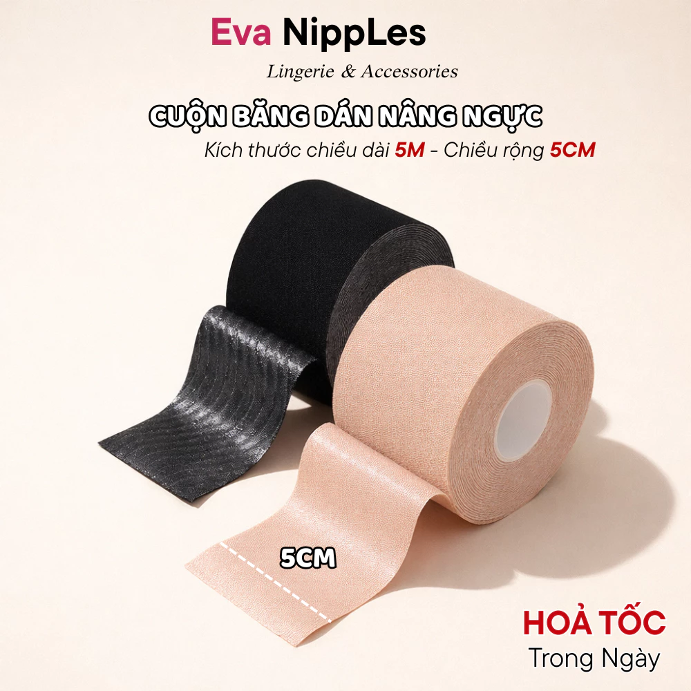 Miếng Dán Nâng Ngực, Cuộn Băng keo Dán Ngực Có Thể Tạo Nhiều Kiểu Tiện Dụng Cho Nữ EVA BRA 144