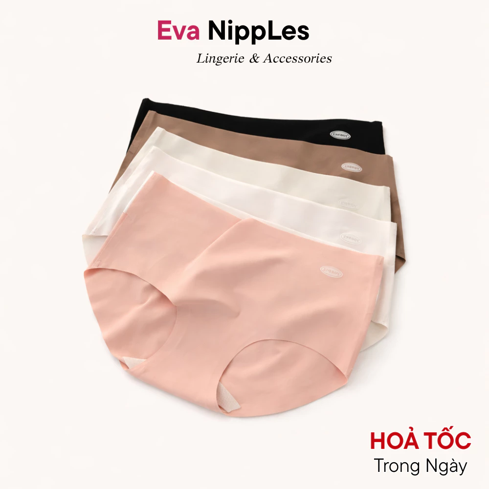 Quần Lót Nữ Thun Lạnh EvaBra Không Lộ Viền Tàng Hình Đáy 2 Lớp Kháng Khuẩn - 817