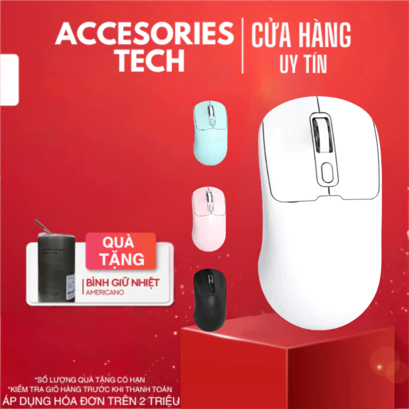 Chuột Không Dây GPW 2 Mode Bluetooth & Wireless 2.4G, Sạc Type-C, Công Thái Học, Glavicy Store