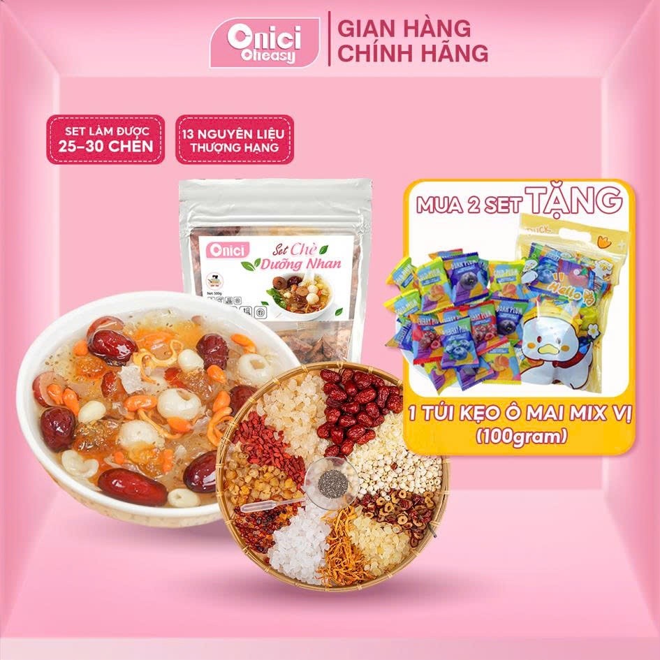 Set nguyên liệu nấu chè dưỡng nhan 25 30 chén Bếp Của Mẹ Onici