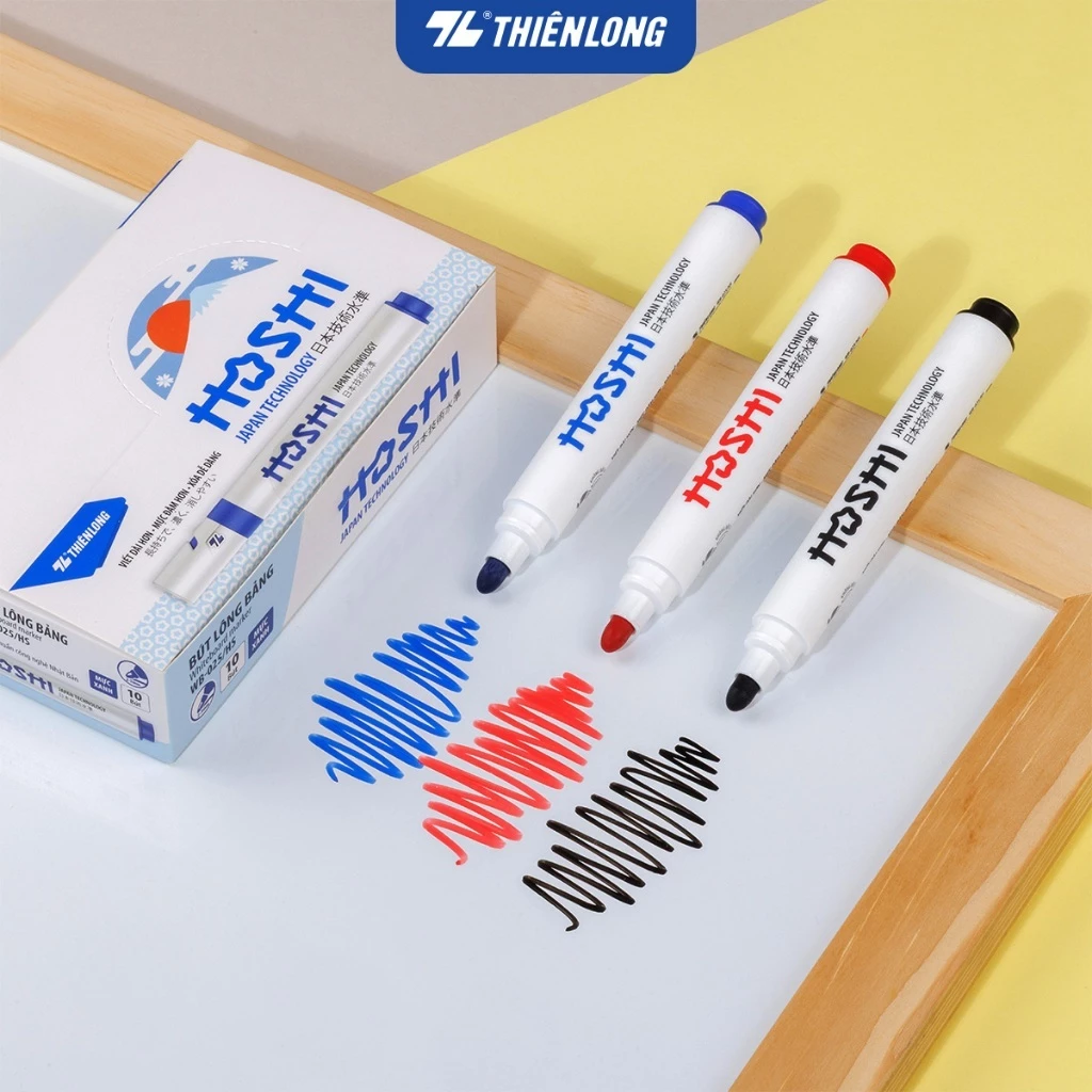 [Hàng tặng không bán] Bút lông bảng Hoshi Thiên Long WB-025/HS - Công nghệ Nhật Bản
