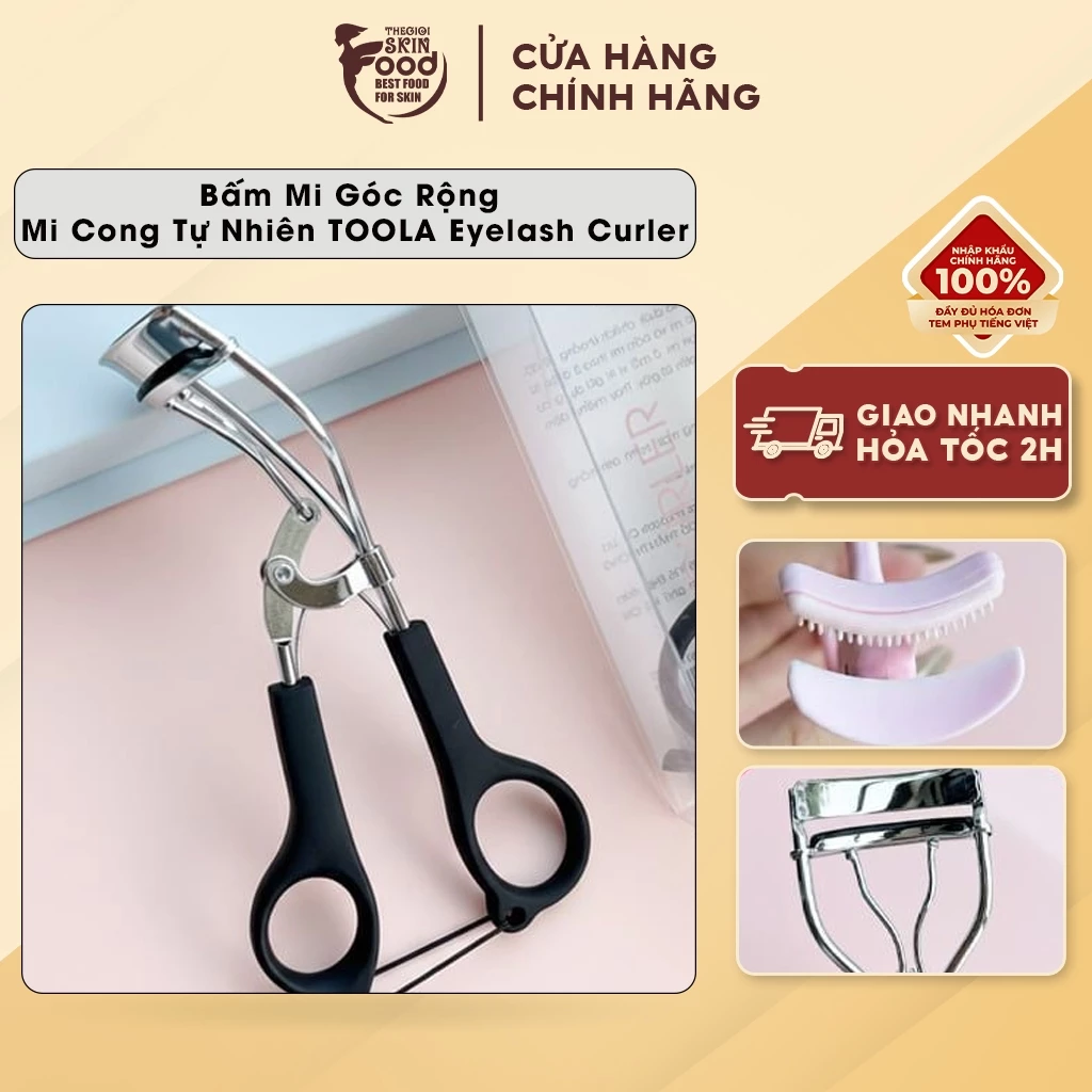Bấm Mi Góc Rộng, Mi Cong Giúp Mi Cong Tự Nhiên TOOLA Eyelash Curler ThegioiSKinfood