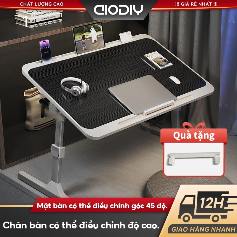 AIODIY Bàn Học Gấp Gọn Thích hợp cho việc học tập và làm việc văn phòng Có thể điều chỉnh độ cao.