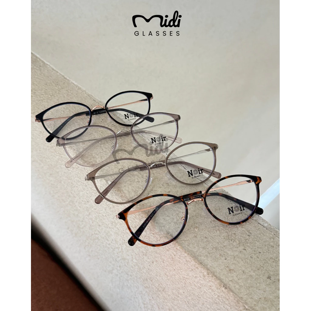 Kính mắt mèo cao cấp Noir unisex chất liệu kim loại bọc nhựa (210748)
