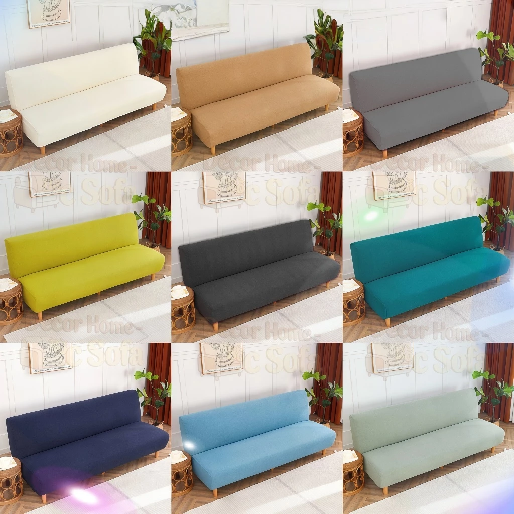 (VẢI MỀM MỊN_CO GIÃN) Áo bọc ghế / bọc nệm vải lụa sữa Bọc sofa giường tiện lợi Chống trượt