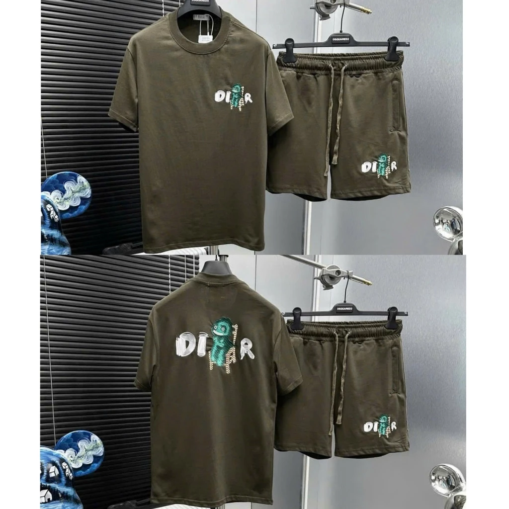 Bộ Thun Nam Di0 Khủng Long Cao Cấp Chất Liệu Cotton Co Dãn 2 Chiều Phù Hợp Cho Nam