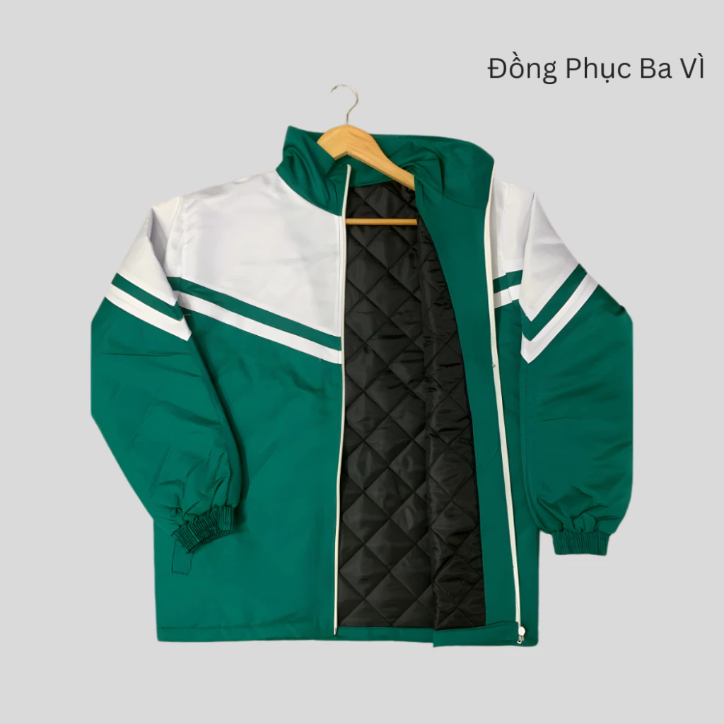 Áo Khoác Học Sinh Pha Chéo Cánh Dơi 3 Lớp Trầm Bông nhiều màu chuẩn mẫu nhà trường