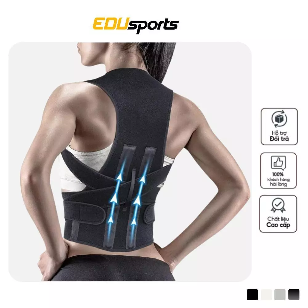 Đai Chống Gù Lưng FullBack Điều Chỉnh Tư Thế Cho Cả Nam Và Nữ, Đai Chống Gù Có Thanh Nẹp Cải Thiện Gù Lưng