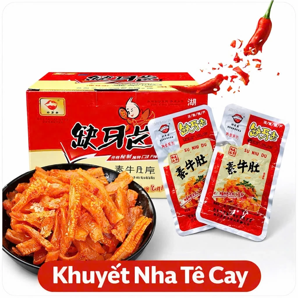 Combo 10Gói Khuyết Nha Tê Cay – Món Ăn Vặt Cay Nội Địa Siêu Ghiền