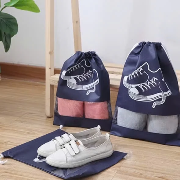 Combo 10 Túi Đựng Giầy Dép Du Lịch Có Dây Rút Tiện Lợi, Túi Bảo Quản Giầy Dép Chống Bụi Bẩn
