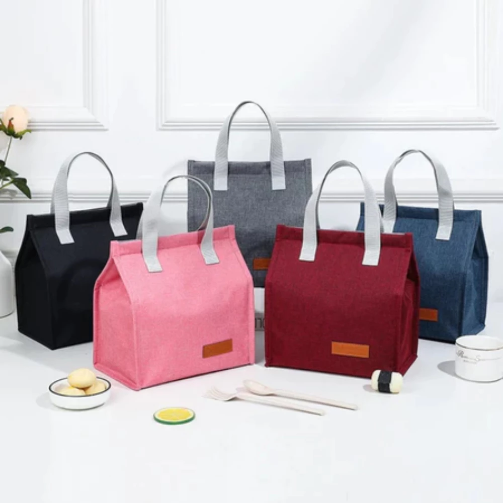 Túi Đựng Hộp Cơm Giữ Nhiệt Văn Phòng - Túi Giữ Nhiệt Cỡ Lớn Chất Liệu Vải Polyester Chống Thấm Nước