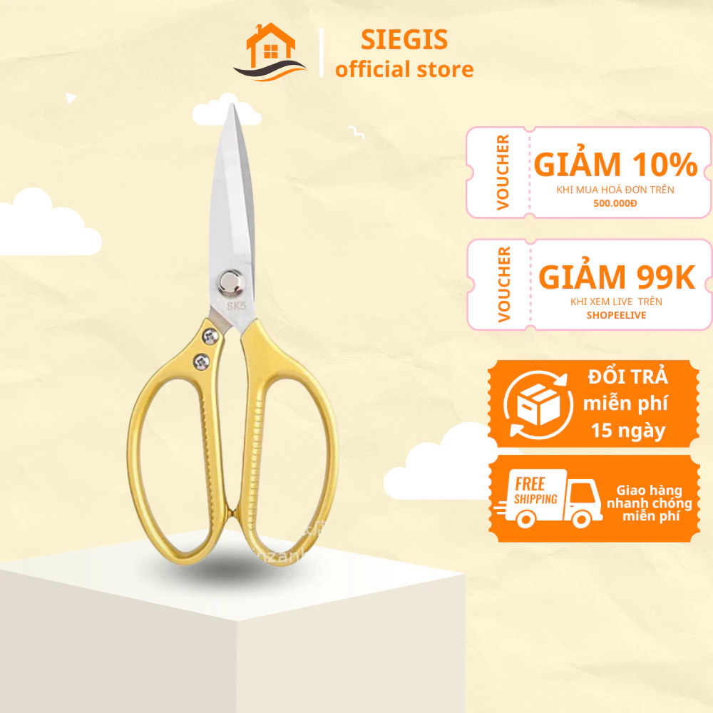 Kéo Nhật cắt gà, làm bếp đa năng SK5 tiện lơi trong mọi gia đình ( Chính Hãng )
