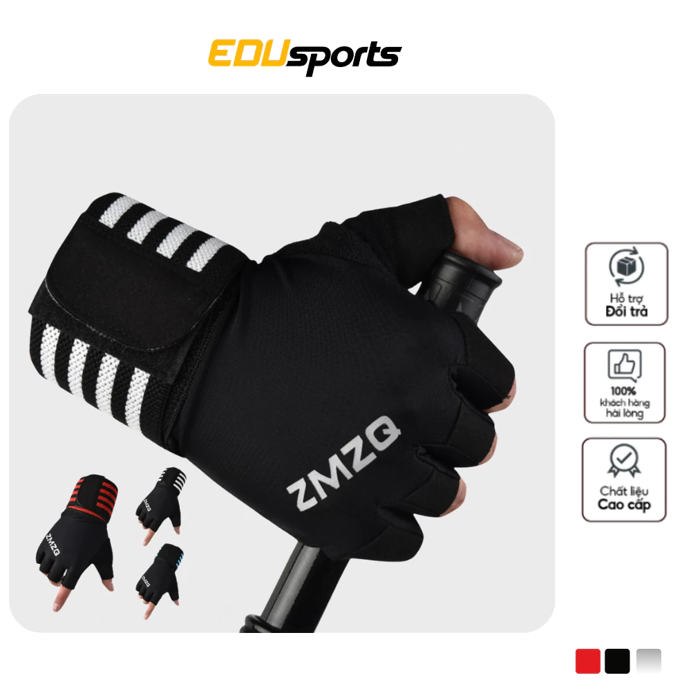 Găng Tay Tập Gym ZMZQ Thoáng Khí Chống Trượt Cao Cấp Cho Nam Và Nữ - Bao Tay Xe Máy Phượt Thể Thao GTTY01