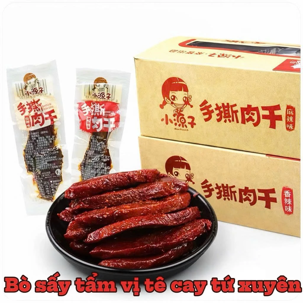 Combo 10gói Bò Sấy Tẩm Vị Tê Cay Tứ Xuyên – Bò Cay Đậm Đà