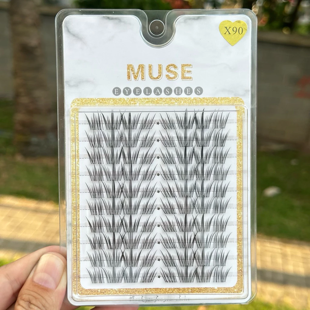 Mi giả cụm X90, Mi Muse xéo đuôi, lông mi giả siêu hot - Vanmi Store