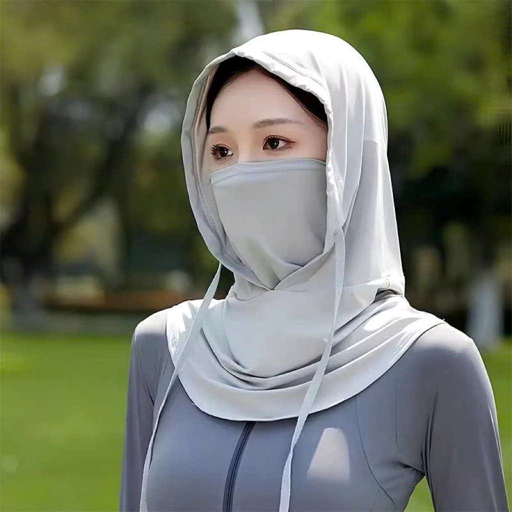 MU  CHÙM THUN LẠNH CHỐNG NẮNG siêu mát, nhẹ, có dây điều chỉnh, phù hợp cho cả nam và nữ