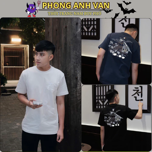 Áo Phông Nam Low Premium Chất Cotton Cao Cấp - Áo Thun Nam Nữ Thêu Tầu Hỏa Siêu Nét