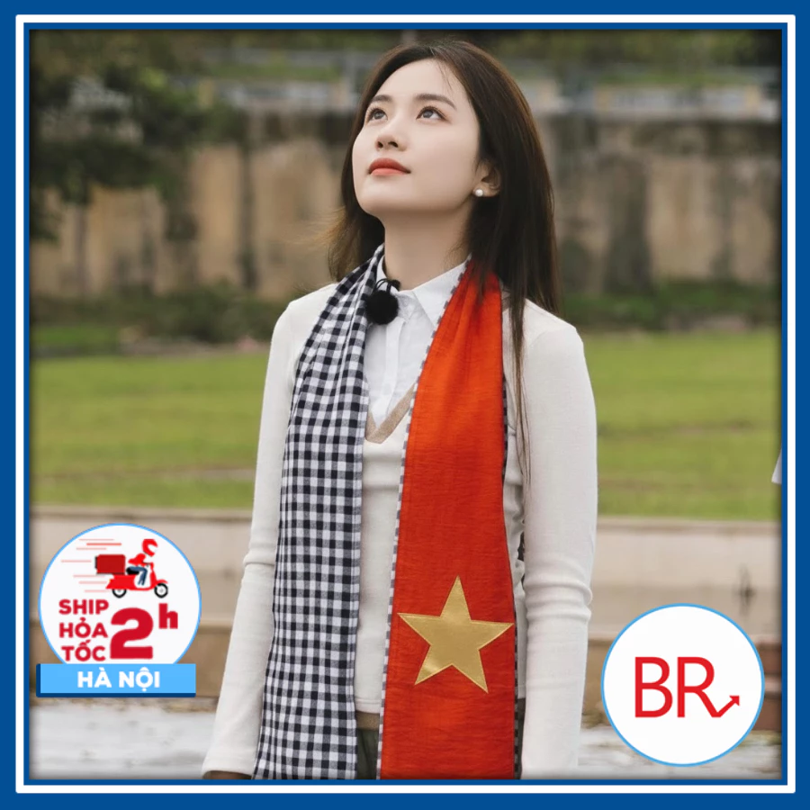 [2/9] Khăn Rằn Cờ Đỏ Sao Vàng Việt Nam Vải Đũi Mềm – Khăn Nam Bộ Yêu Nước Cổ Vũ 30/4, 2/9, Sự Kiện Lễ Hội 03160