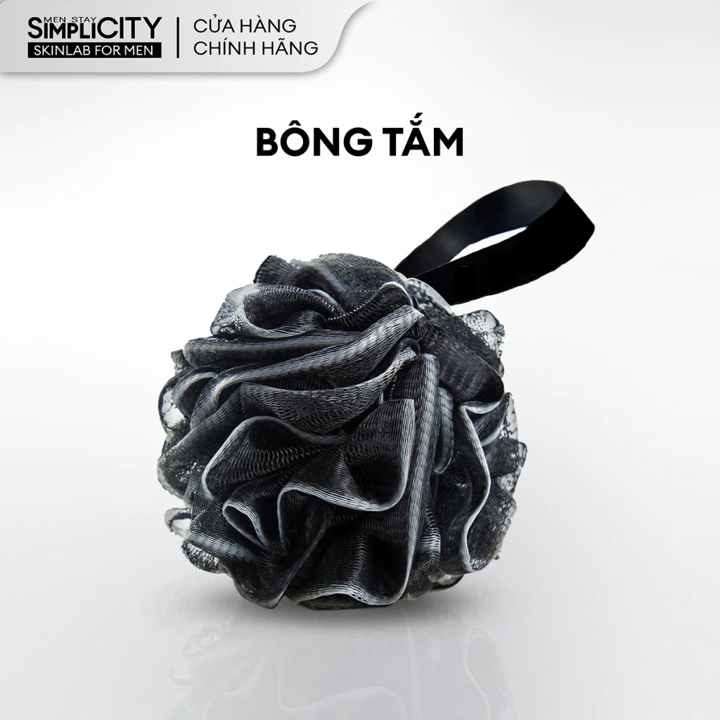 Bông tắm nam cao cấp sợi kháng khuẩn mềm mịn Men Stay Simplicity