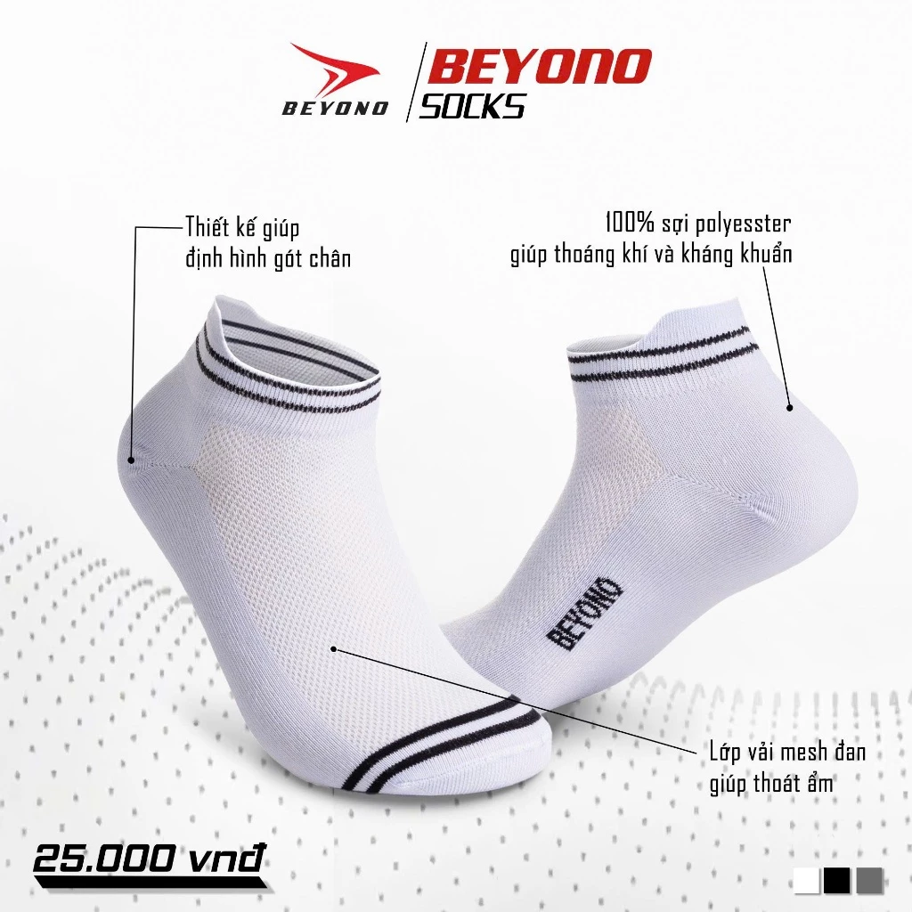 Tất Vớ Cổ Ngắn Beyono Sock Cao Cấp - Form Dáng Hiện Đại, Thoải Mái