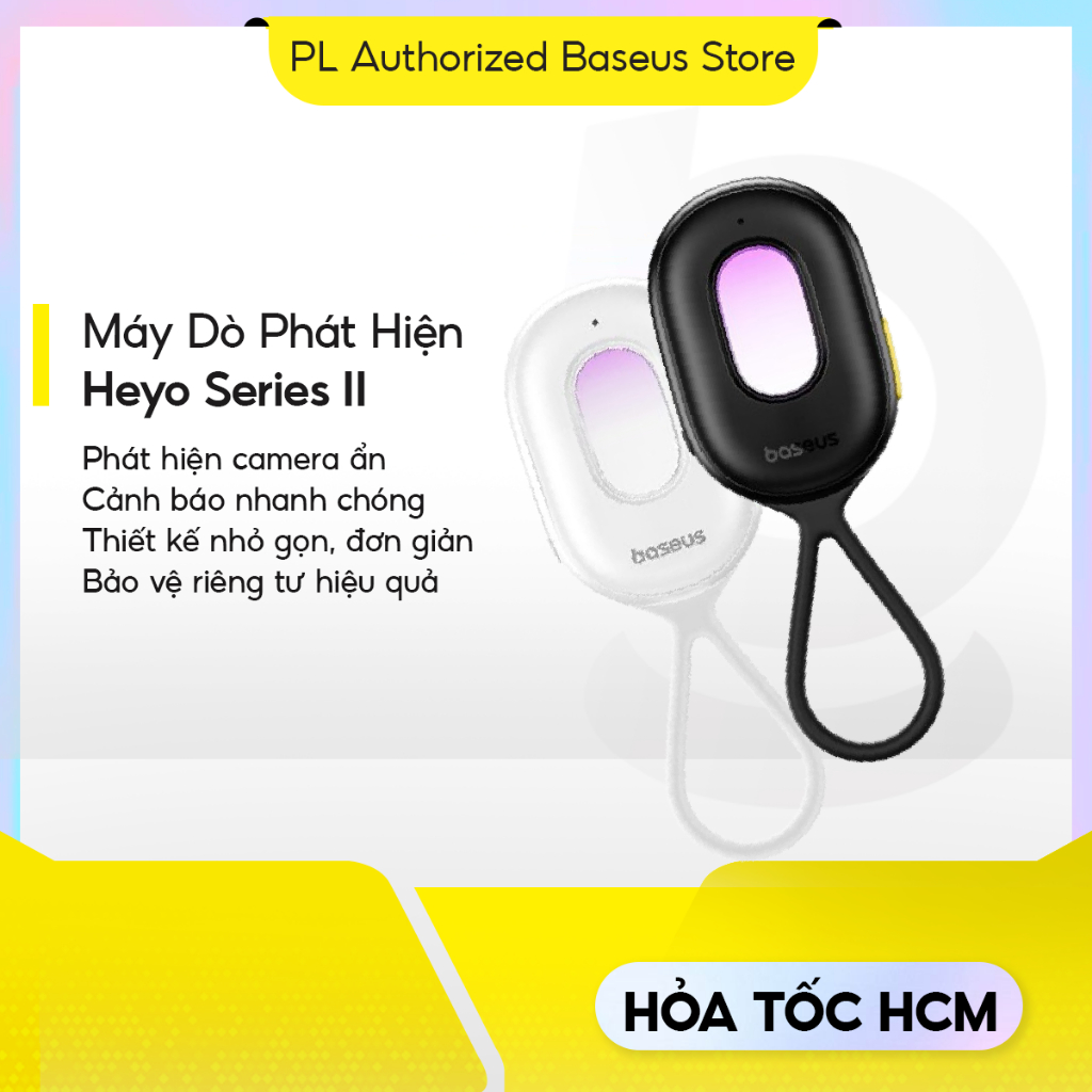 Máy Dò Phát Hiện Camera Baseus Heyo Series II cảnh báo camera, rung báo động…