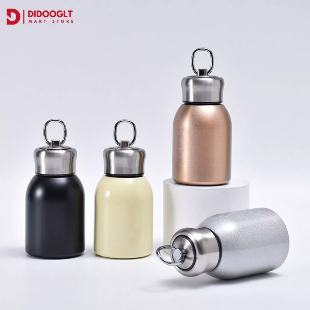 Bình Giữ Nhiệt Cách Nhiệt Chân Không Thiết Kế Nhỏ Gọn Có Tay Cầm Dung Tích 300ml