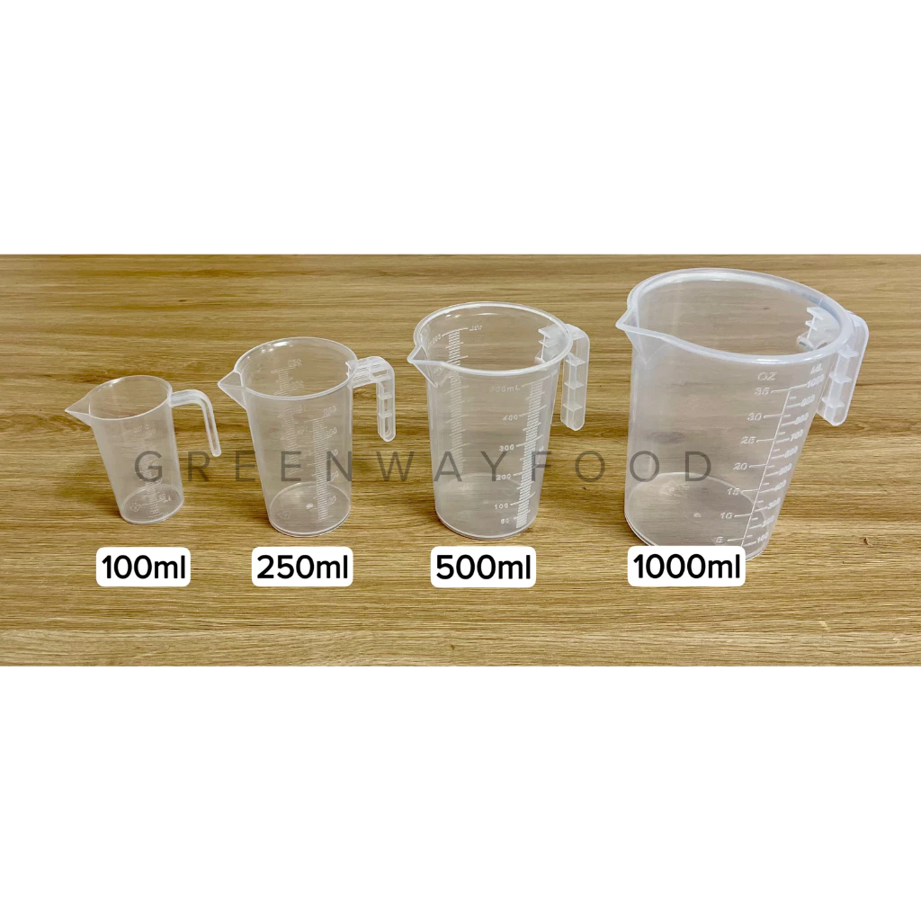 Ca đong định lượng có chia vạch các cỡ ( 100ml - 250ml - 500ml - 1L - 2L - 3L - 5L)