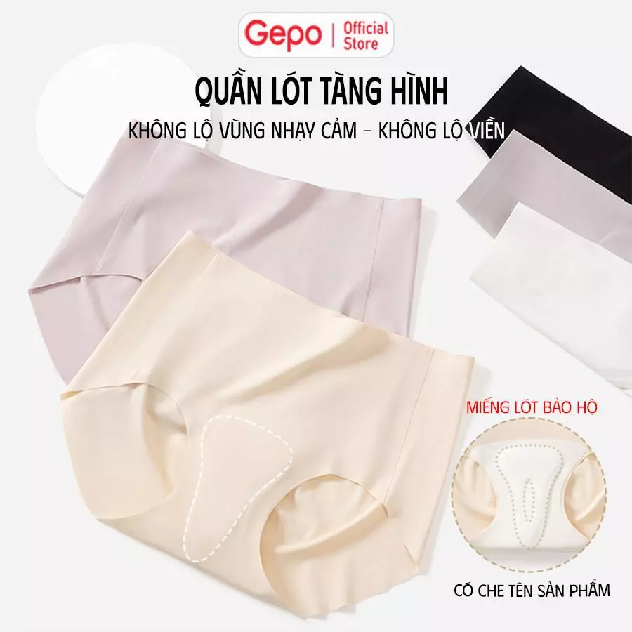 GEPO Quần Lót Nữ Tàng Hình Chống Lộ Chất Liệu Su Đúc Mềm Mịn Không Đường May Mặc Quần Ôm Body Legging Tập Gym Yoga