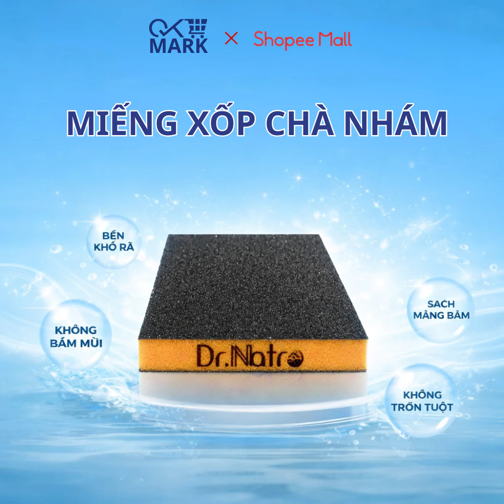 Miếng Chà Nhám Đa Năng Dr Natro Vệ Sinh Xoong Chảo Vết Bẩn Cứng Đầu Trên Mọi Bề Mặt