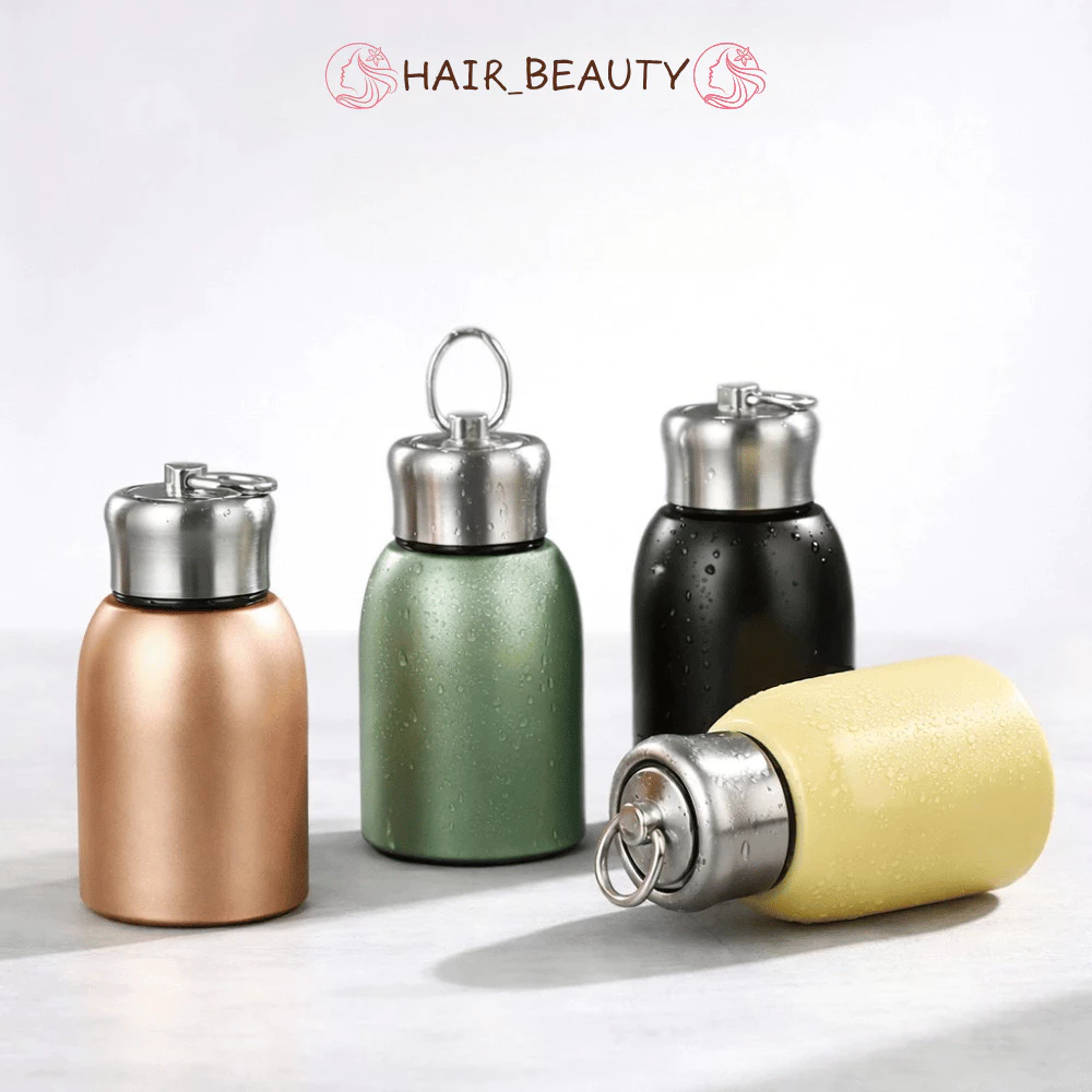 Bình Giữ Nhiệt Đựng Caffe 300ml - Bình Nước Giữ Nhiệt Mini Inox 304 Có Quai Xách