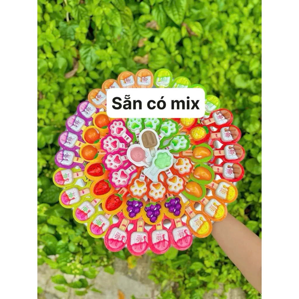 Thạch kem que trái cây sữa chua phomai 3D chunyayuan