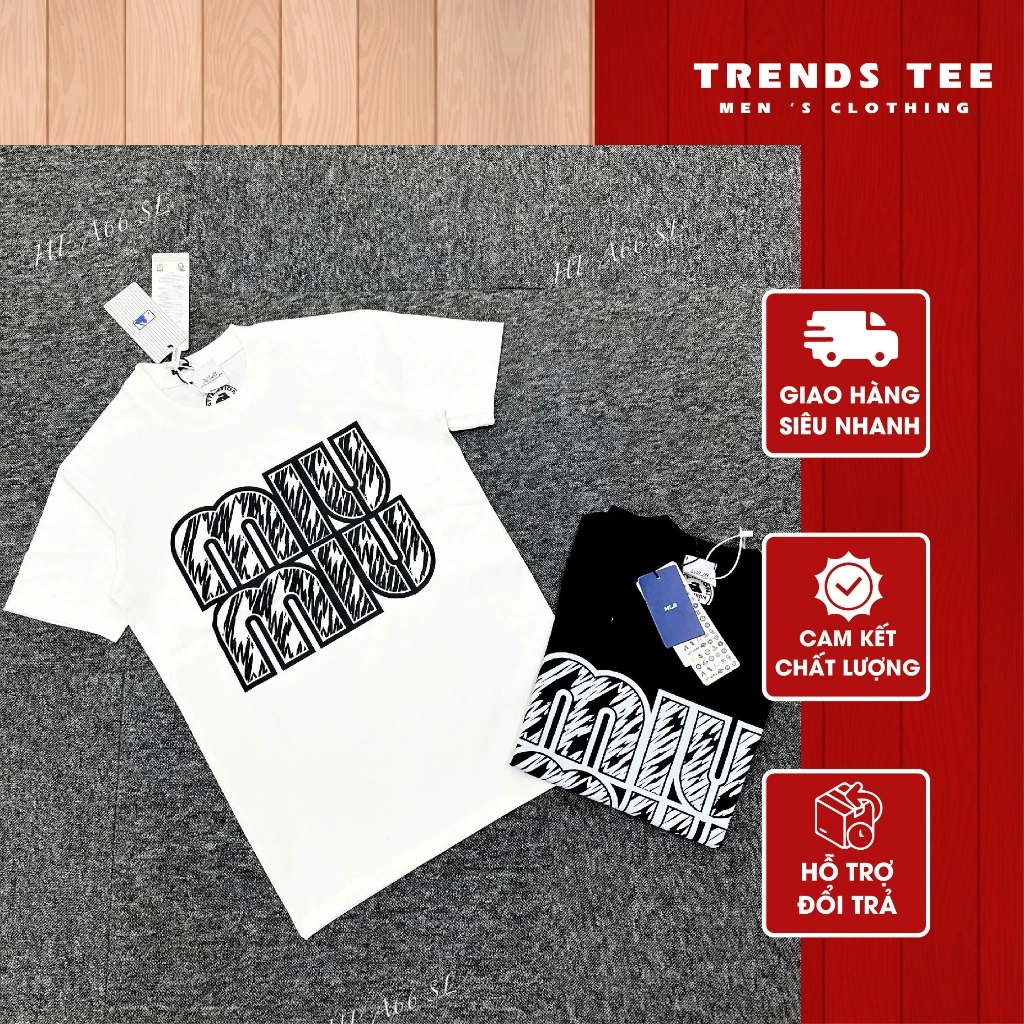 Áo Thun Nam Nữ Cotton 100% Cao Cấp 250Gsm In Hình Miu Miu Form Dày Dặn Co Giãn 2 Chiều